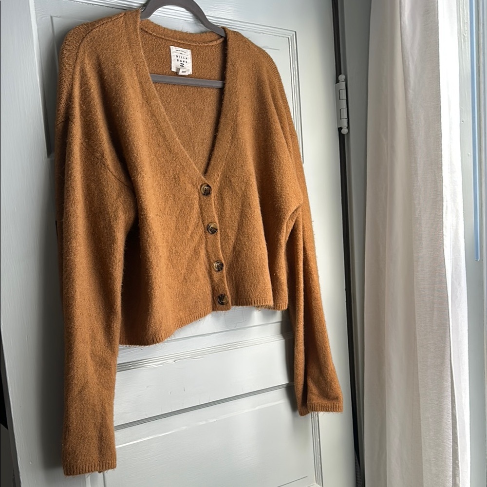 Billabong Brown Button-Up Cardigan